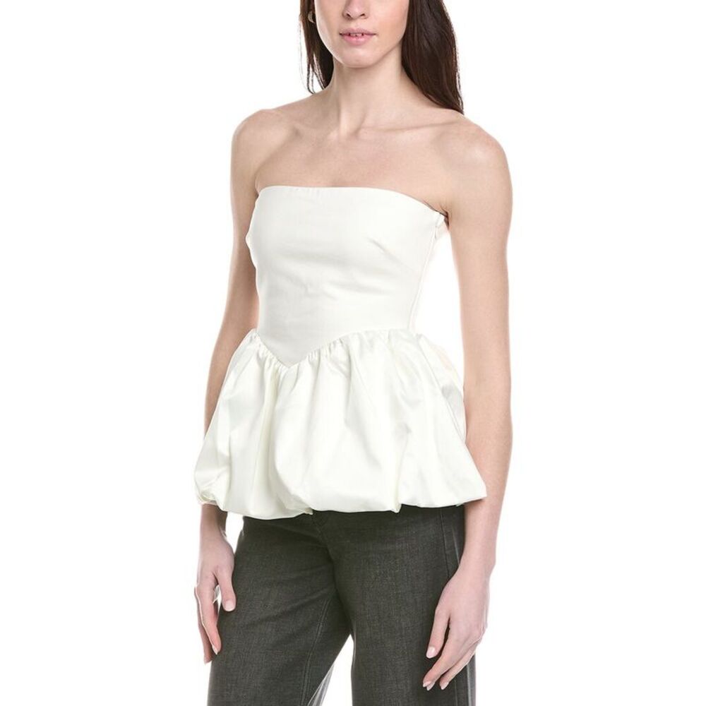 Line & Dot Womens  Goldie Strapless Top, White